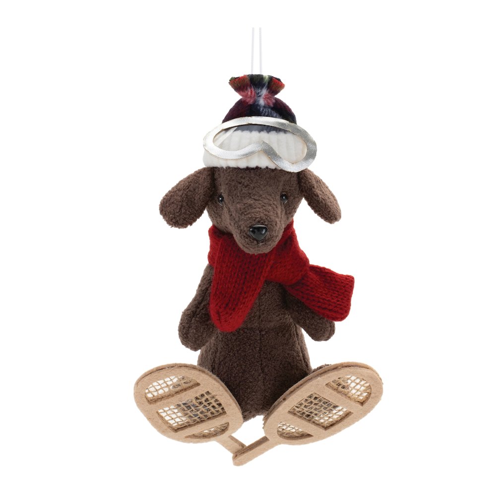 Plush Ski and Snowboard Dog Ornament (Set of 6). Picture 5