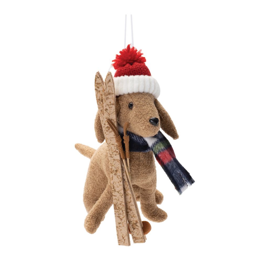 Plush Ski and Sled Dog Ornament (Set of 6). Picture 4