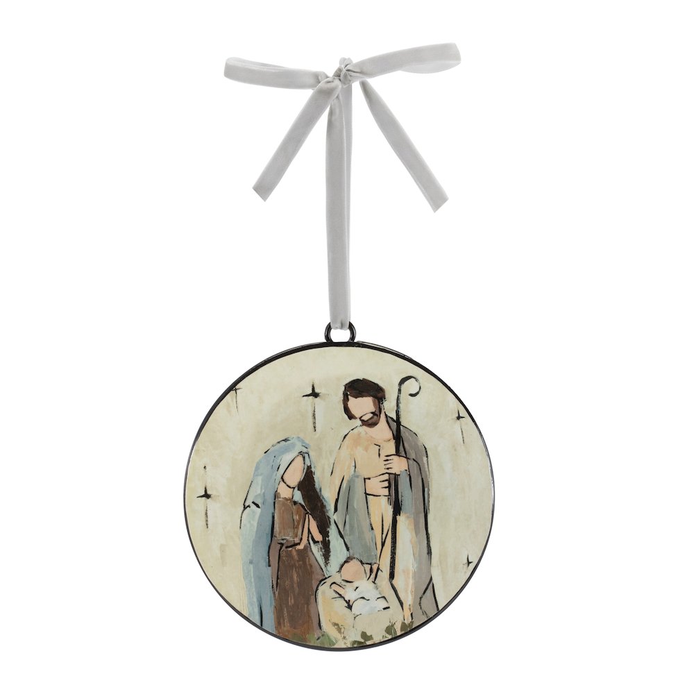 Holy Family Disc Ornament (Set of 12). Picture 3