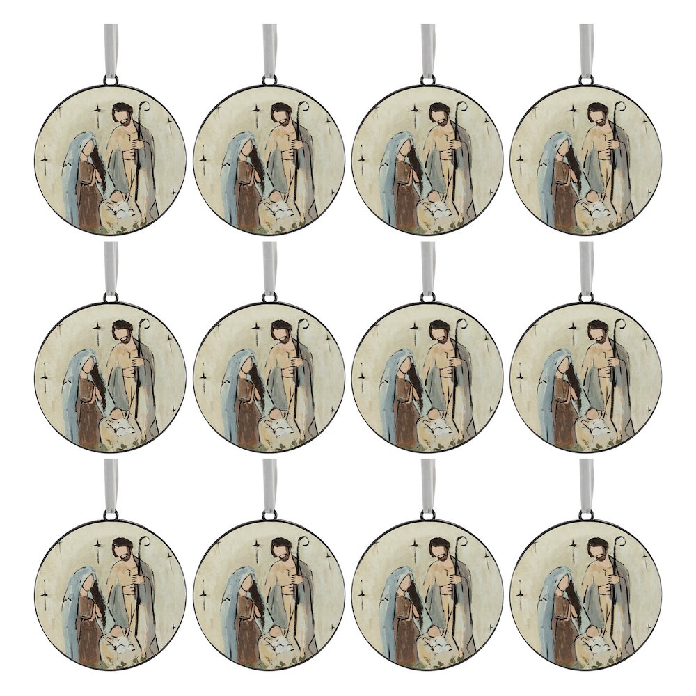 Holy Family Disc Ornament (Set of 12). Picture 6