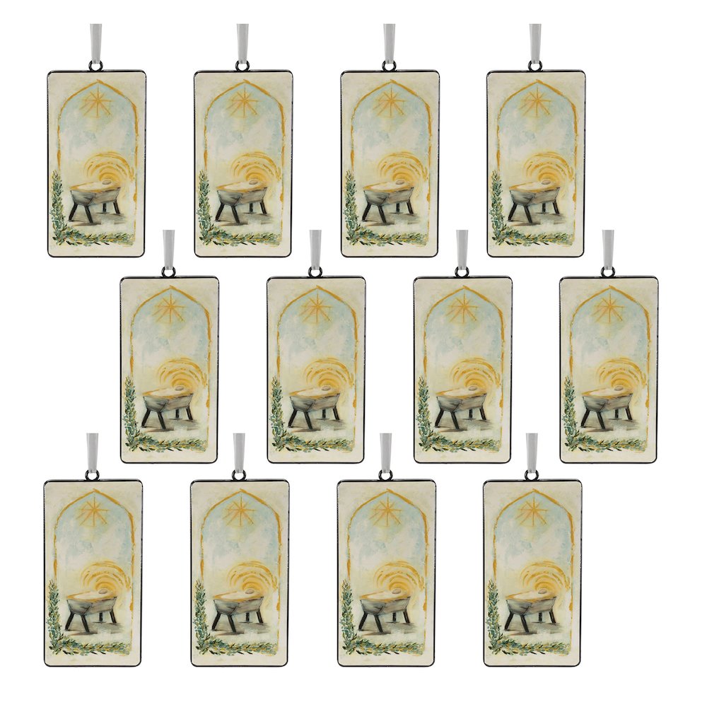 Nativity Manger Ornament (Set of 12). Picture 3