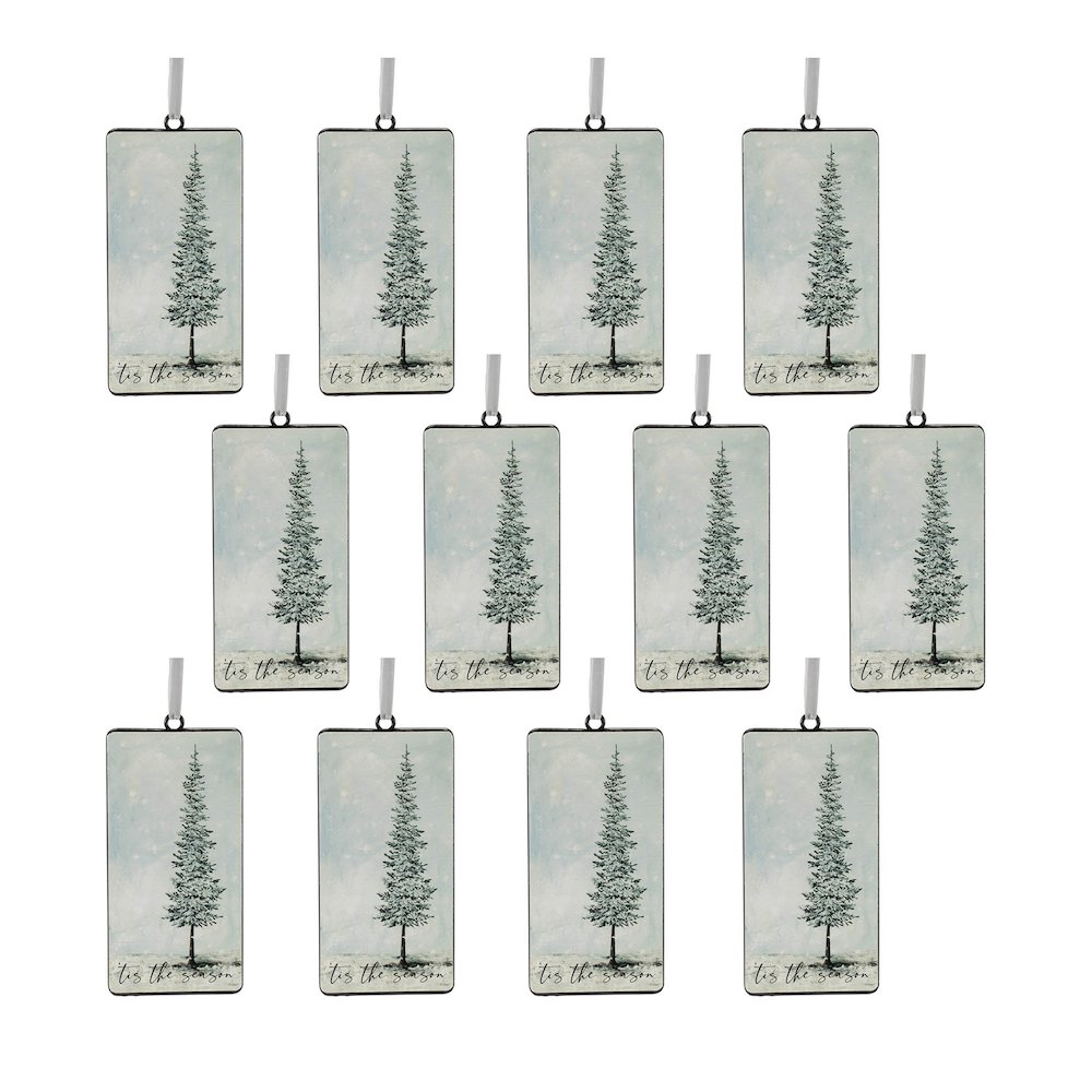 Tis the Season Pine Tree Ornament (Set of 12). Picture 6