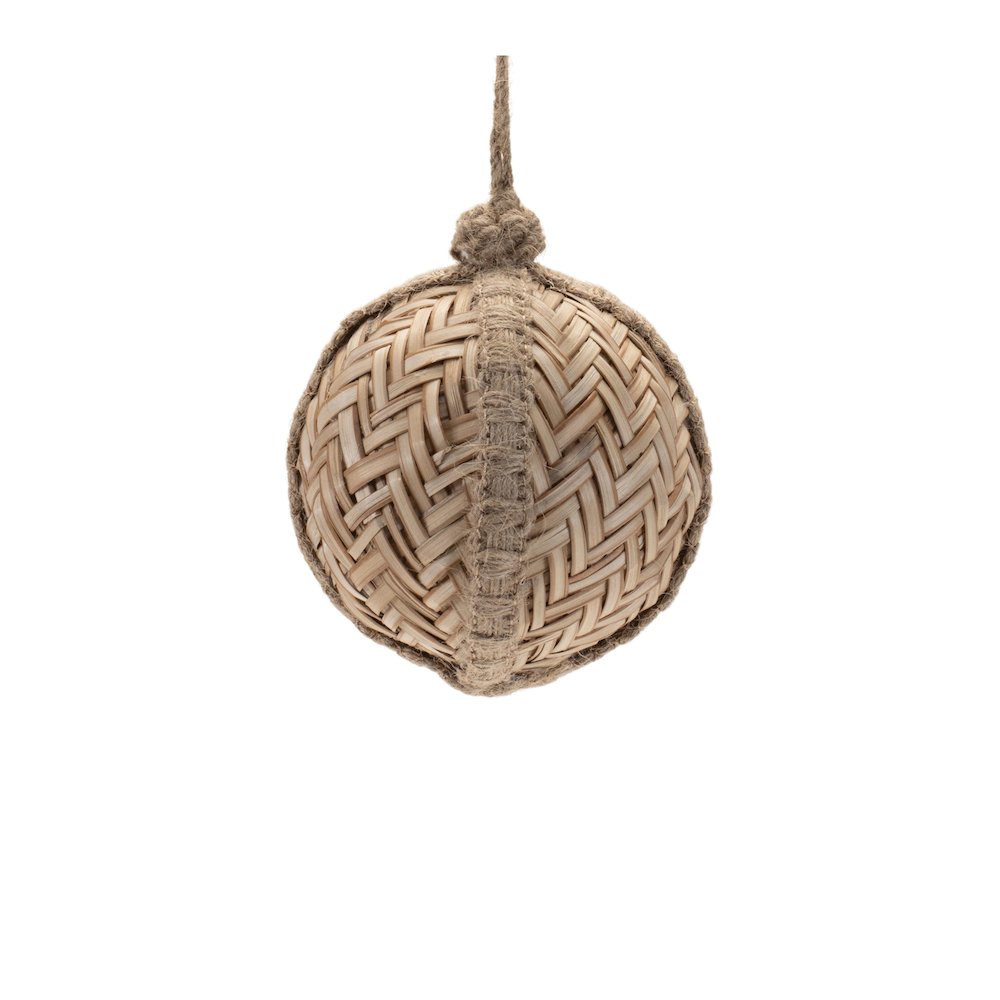 Woven Bamboo Ornament (Set of 6). Picture 3