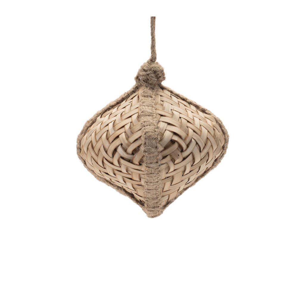 Woven Bamboo Ornament (Set of 6). Picture 5