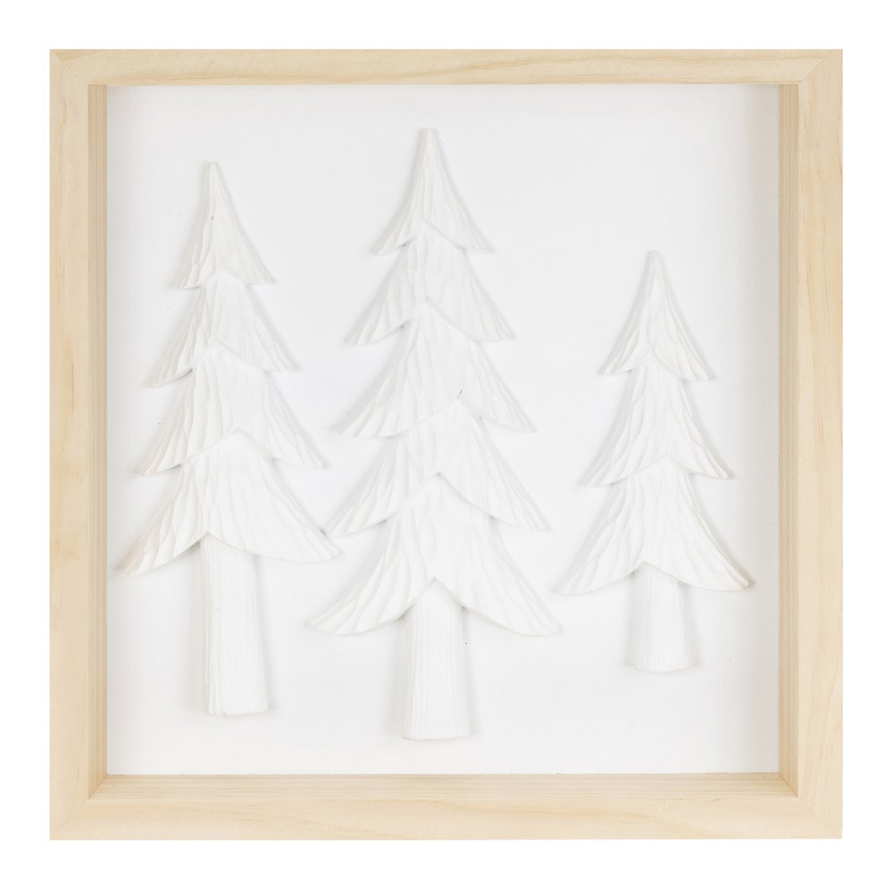 Framed Holiday Deer and Tree Artwork (Set of 2). Picture 3