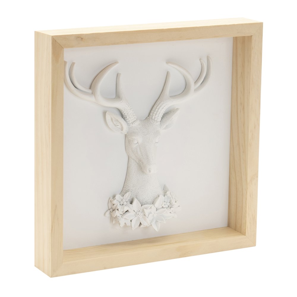 Framed Holiday Deer and Tree Artwork (Set of 2). Picture 4