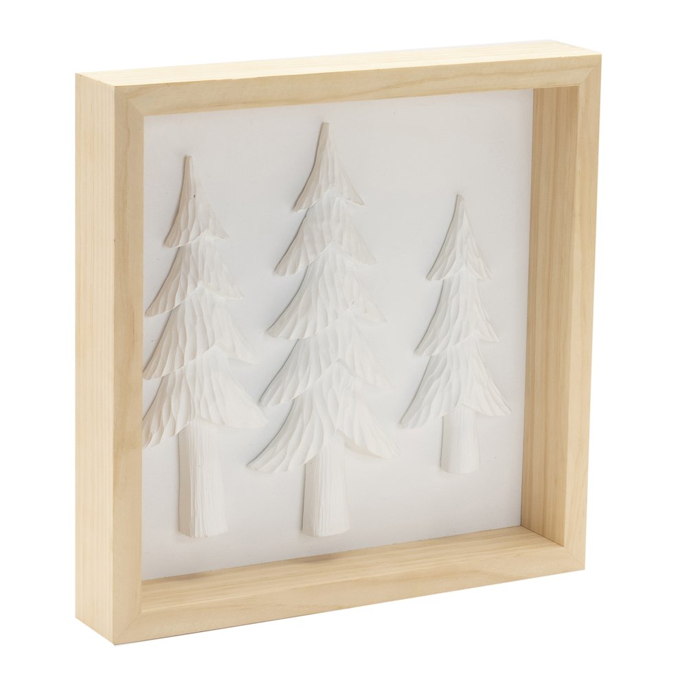 Framed Holiday Deer and Tree Artwork (Set of 2). Picture 5