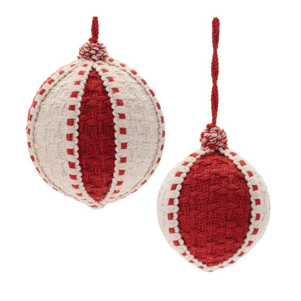 Woven Ball Ornament (Set of 4). Picture 1