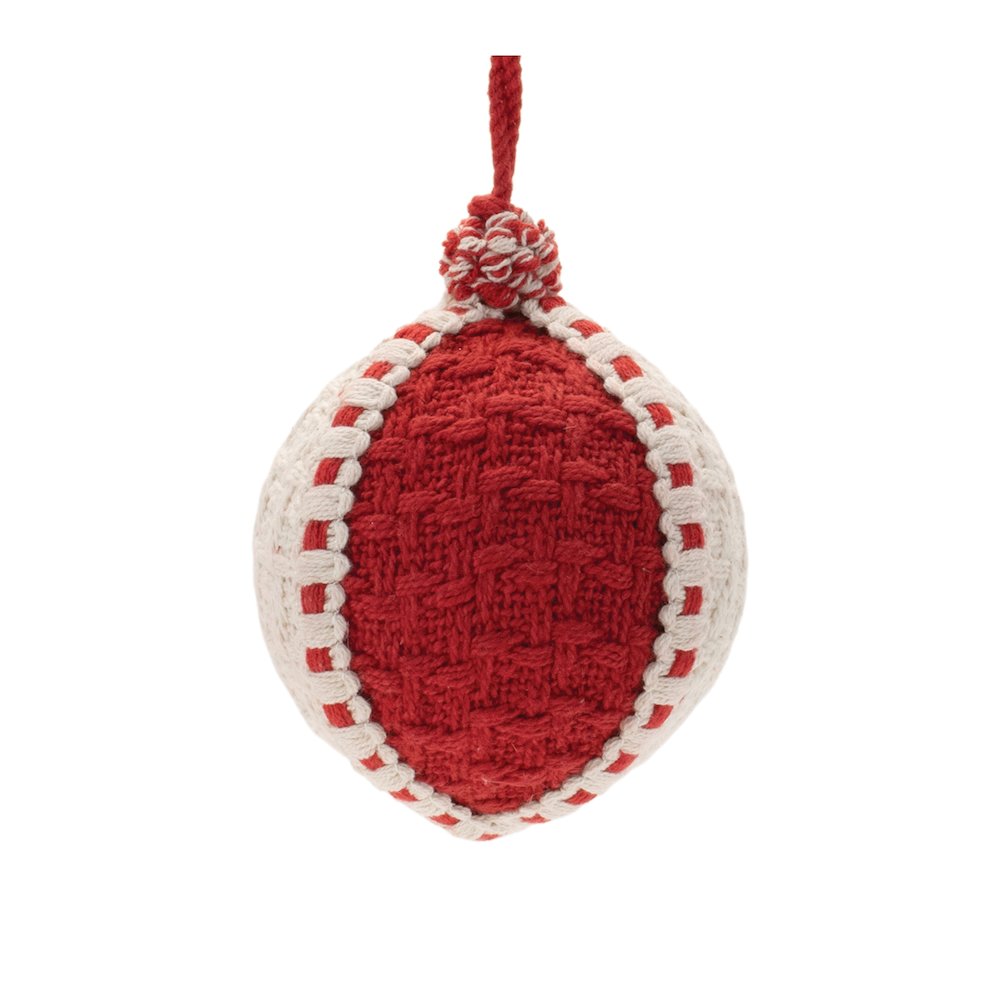 Woven Ball Ornament (Set of 4). Picture 4