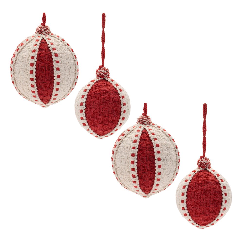 Woven Ball Ornament (Set of 4). Picture 5