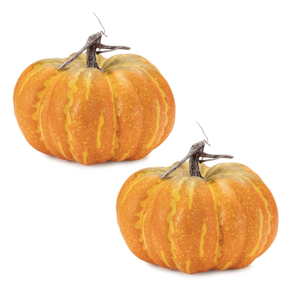 Foam Pumpkin Decor (Set of 2). Picture 2