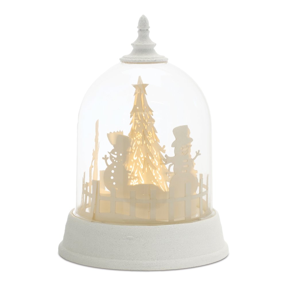 LED Rotating Snowman Globe 8.5"H. Picture 1