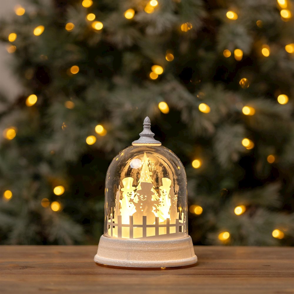 LED Rotating Snowman Globe 8.5"H. Picture 2