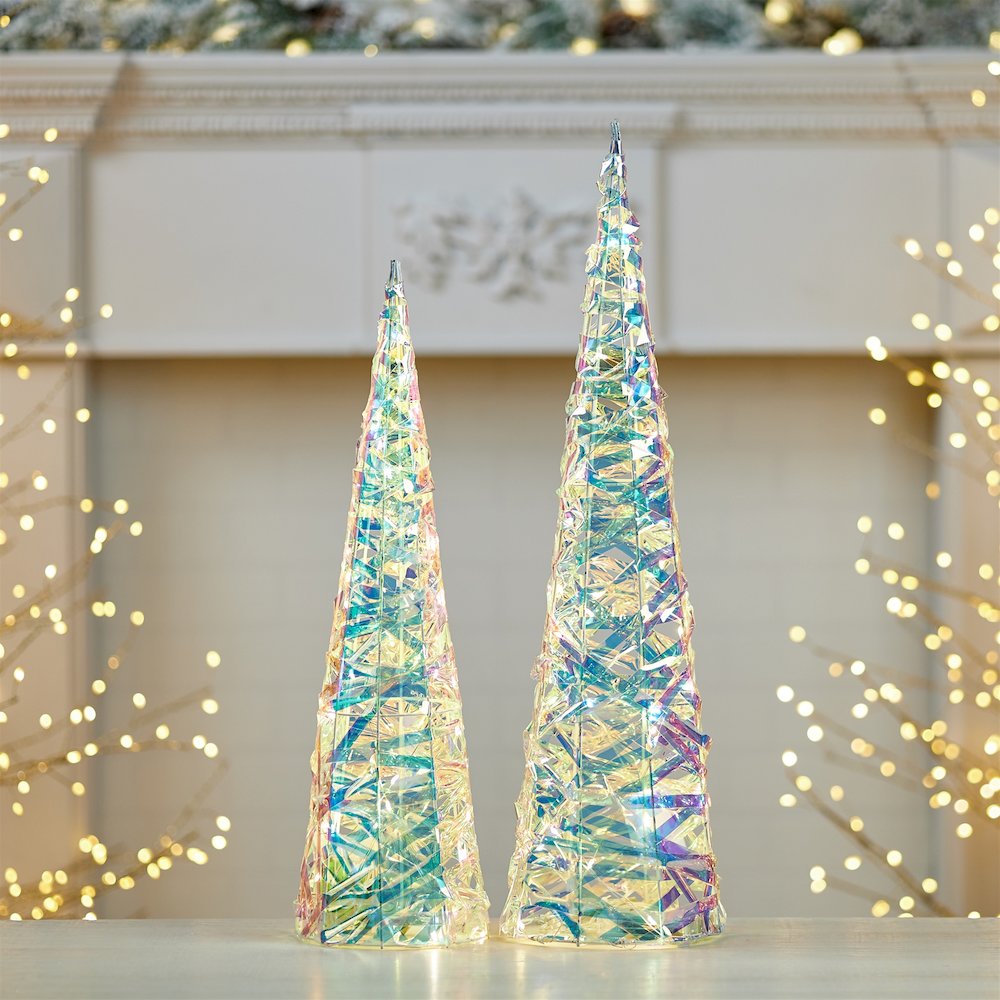 Iridescent LED Tree (Set of 2). Picture 2