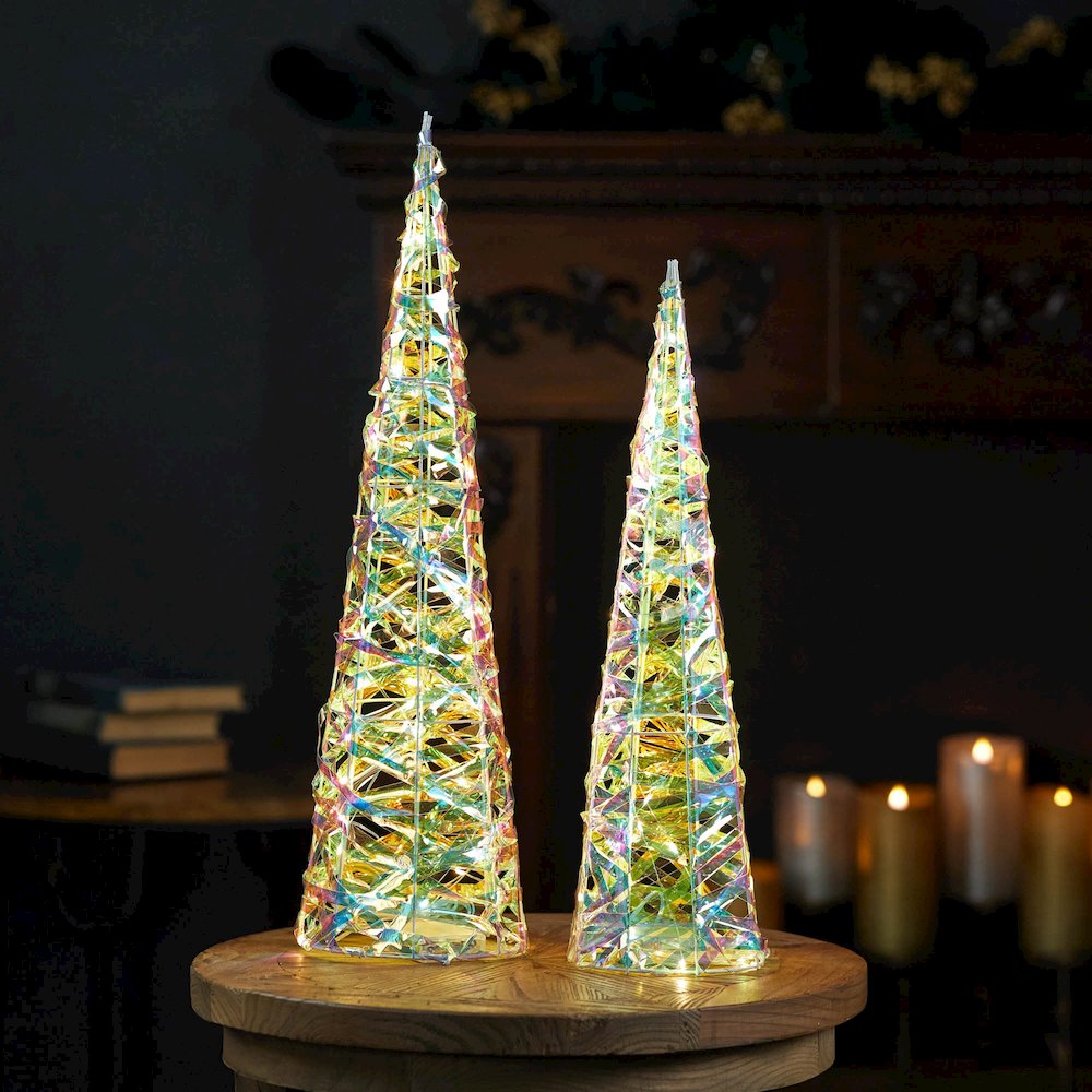 Iridescent LED Tree (Set of 2). Picture 4