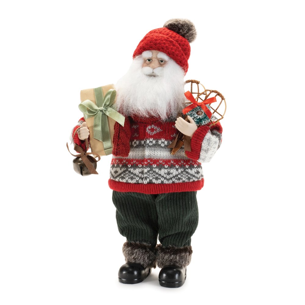 Ski Santa Character with Snow Shoes 12.5"H. Picture 1