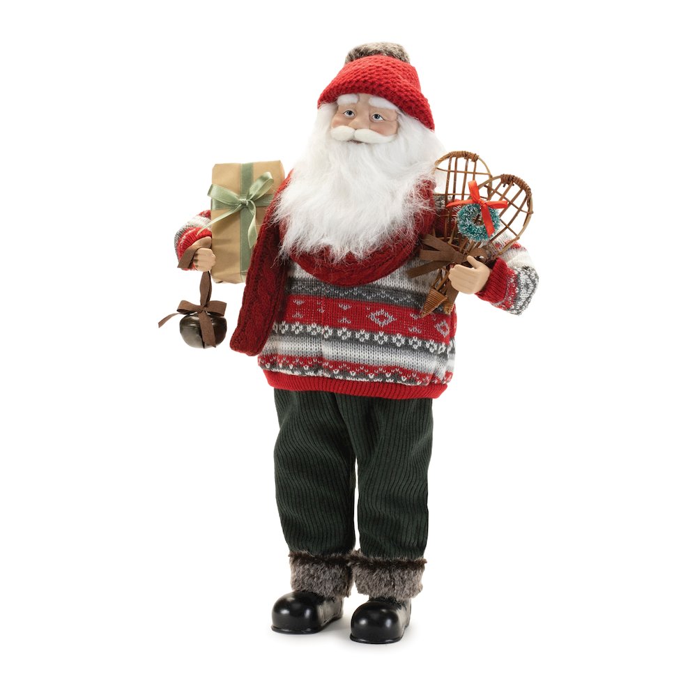 Ski Santa Character with Snow Shoes 12.5"H. Picture 1