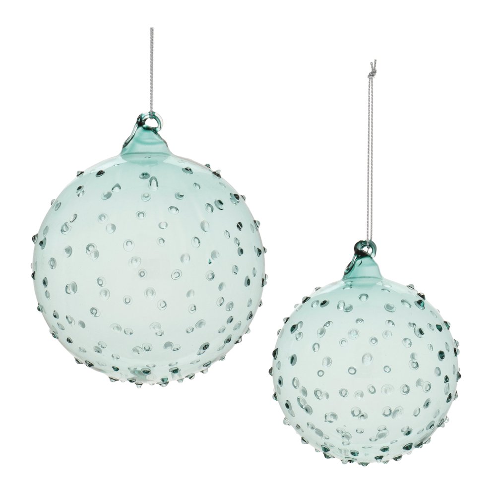 Hobnail Glass Ball Ornament (Set of 12). Picture 1