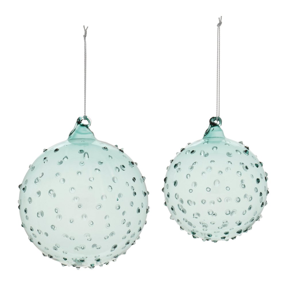 Hobnail Glass Ball Ornament (Set of 12). Picture 2