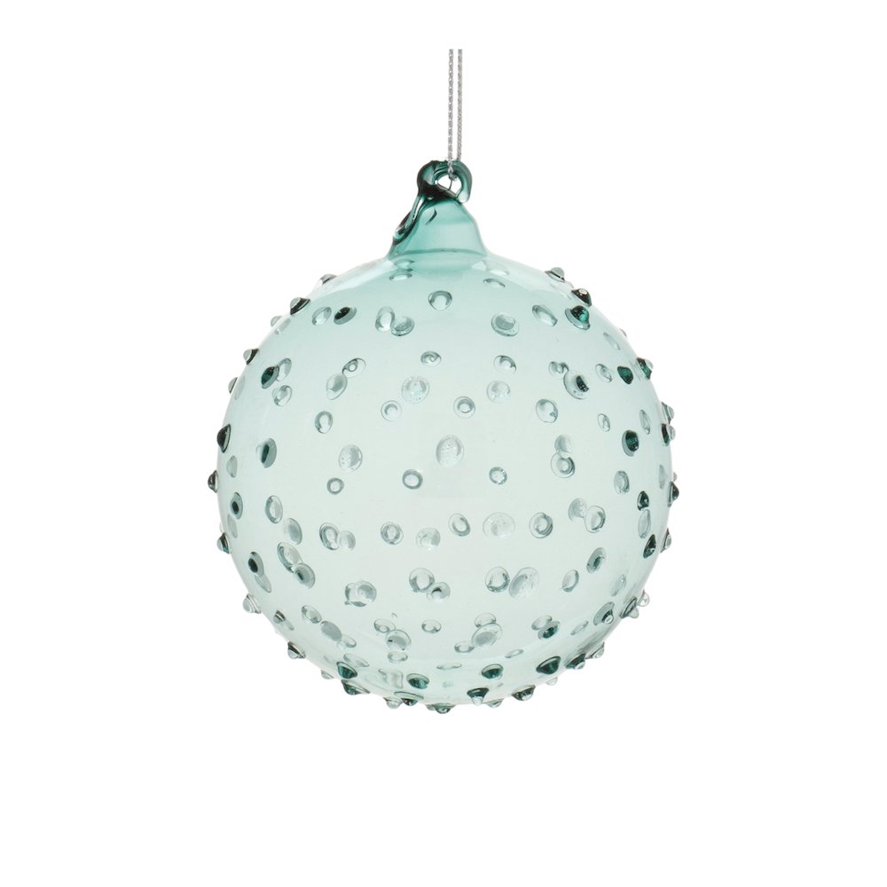 Hobnail Glass Ball Ornament (Set of 12). Picture 4