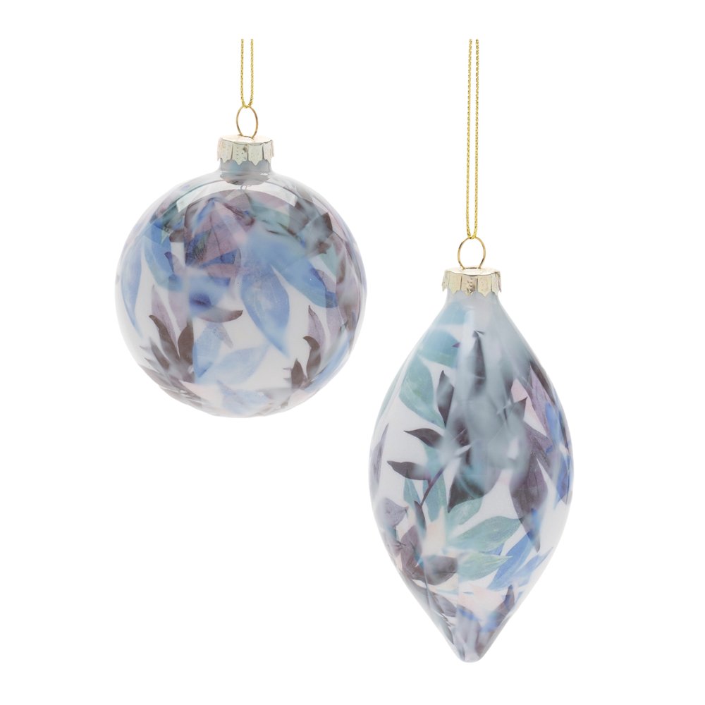 Artful Glass Ornaments – Set of 12. Picture 1