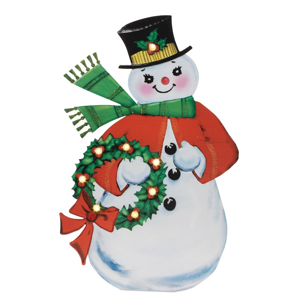 Nostalgic Snowman LED Display 24"H. Picture 1