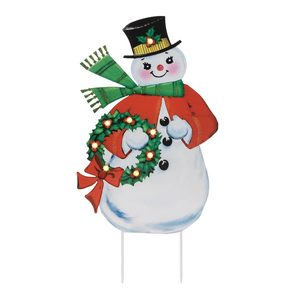 Nostalgic Snowman LED Display 24"H. Picture 2