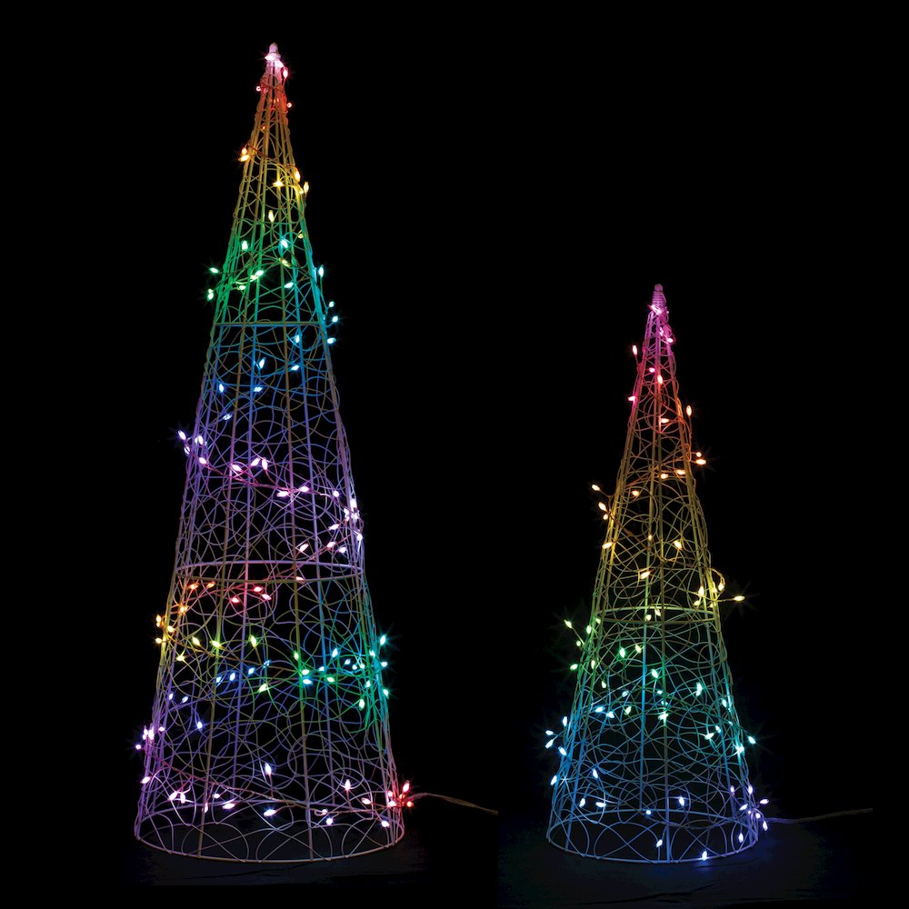 Multicolor LED Tree (Set of 2). Picture 1
