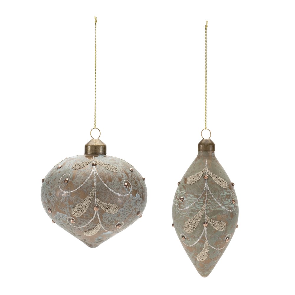 Beaded Glass Ornament (Set of 12). Picture 2