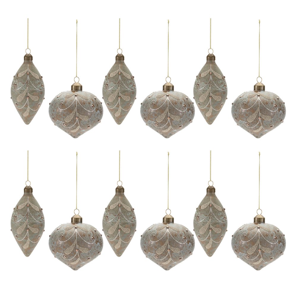 Beaded Glass Ornament (Set of 12). Picture 5