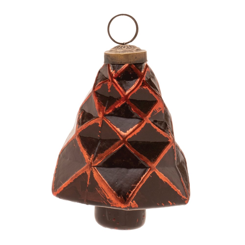 Textured Glass Tree and Onion Ornament (Set of 6). Picture 2