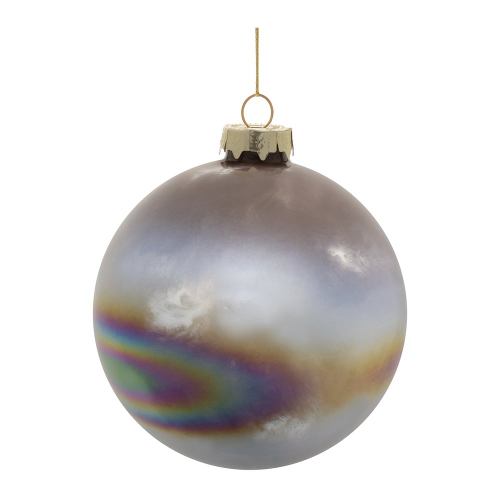 Iridescent Glass Ball Ornament (Set of 12). Picture 1