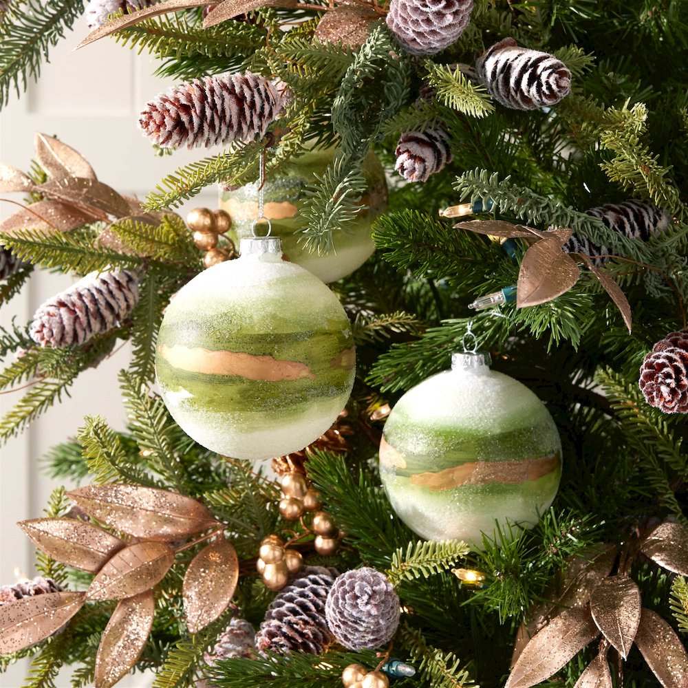 Beaded Glass Ball Ornament (Set of 6). Picture 2