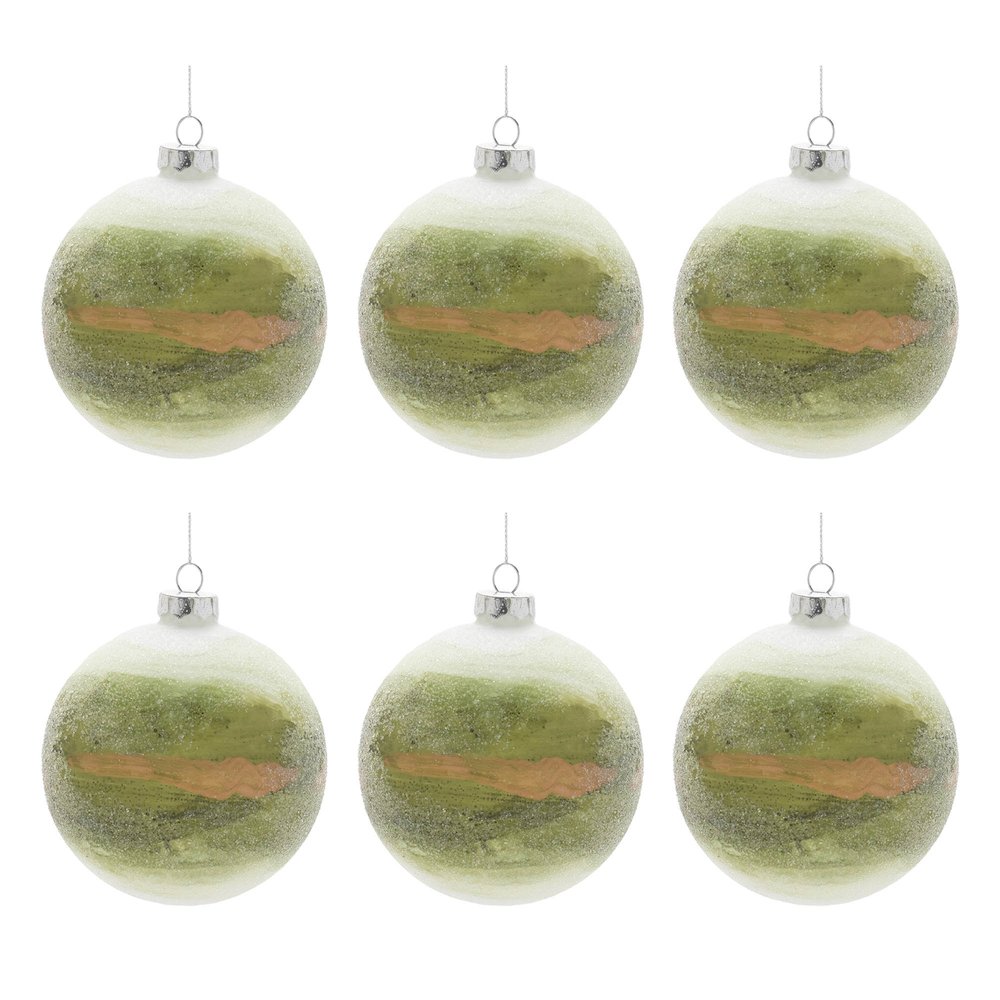 Beaded Glass Ball Ornament (Set of 6). Picture 6