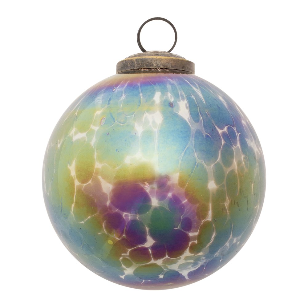 Iridescent Glass Ball Ornament (Set of 12). Picture 2