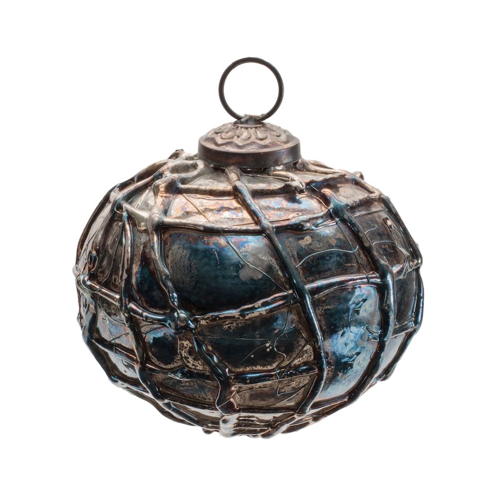 Distressed Mercury Glass Ornament (Set of 12). Picture 3