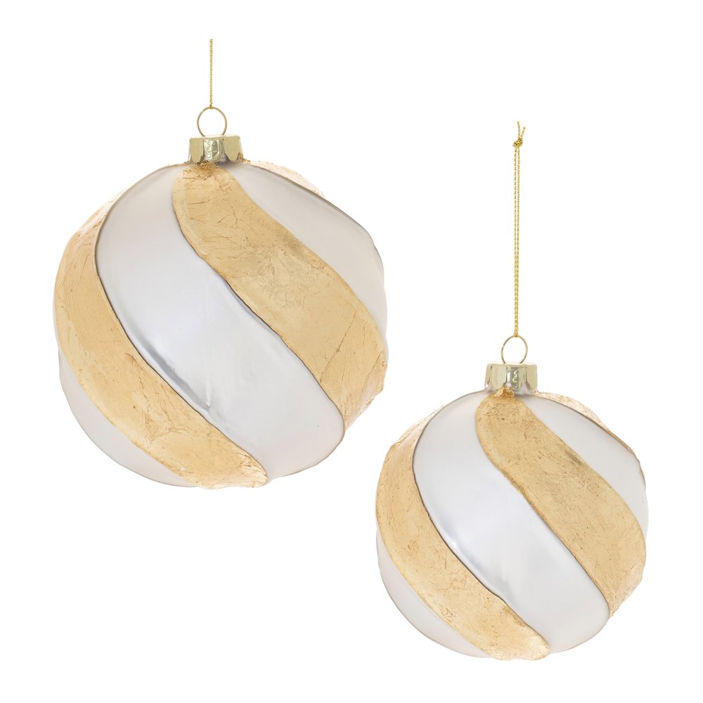 Distressed Glass Ball Ornament (Set of 6). Picture 1