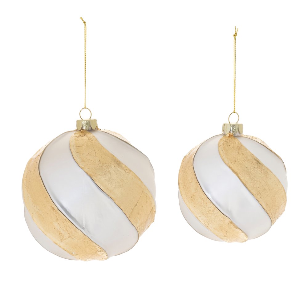 Distressed Glass Ball Ornament (Set of 6). Picture 2
