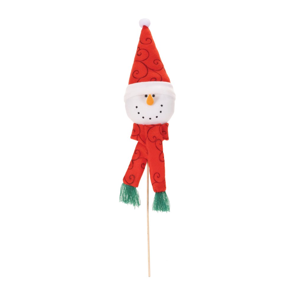 Plush Snowman Head Pick (Set of 6). Picture 2