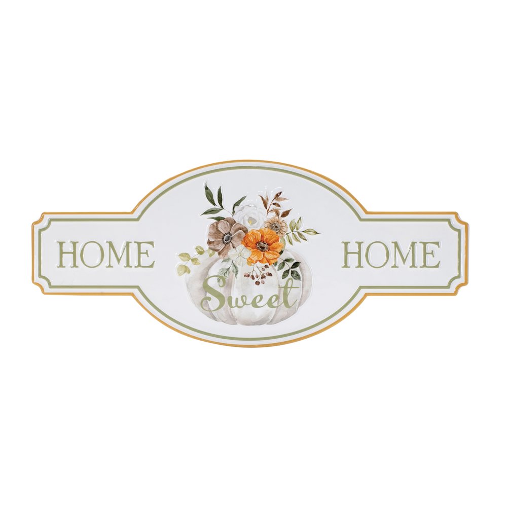 Metal Fall Home Sweet Home Sign 21.75"L. Picture 1