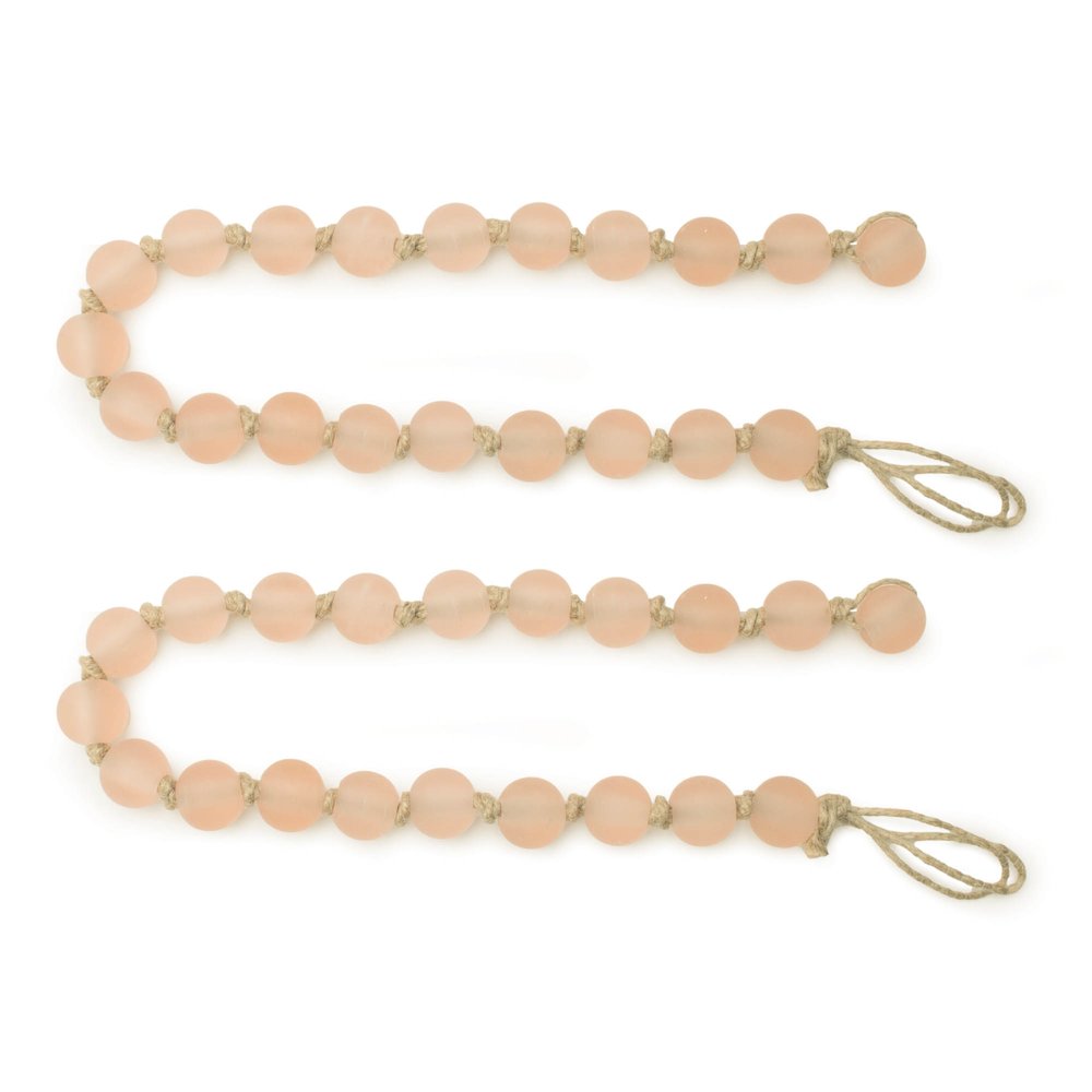 Frosted Glass Bead Garland (Set of 2). Picture 3