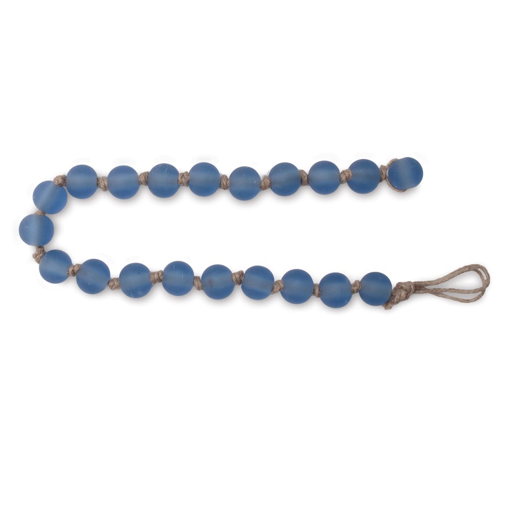 Frosted Glass Bead Garland (Set of 2). Picture 1