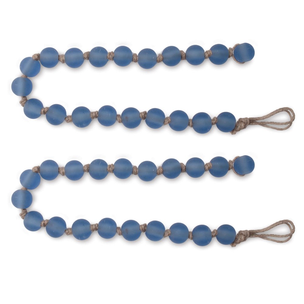 Frosted Glass Bead Garland (Set of 2). Picture 3