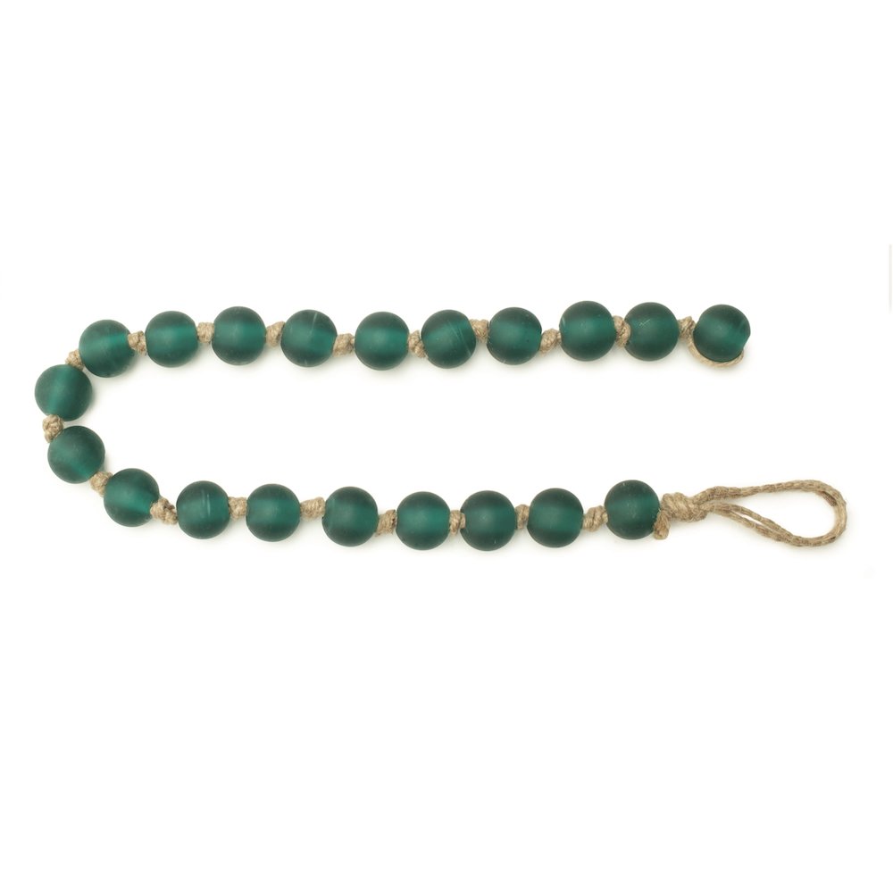 Frosted Glass Bead Garland (Set of 2). Picture 1