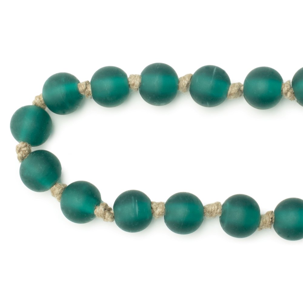 Frosted Glass Bead Garland (Set of 2). Picture 2