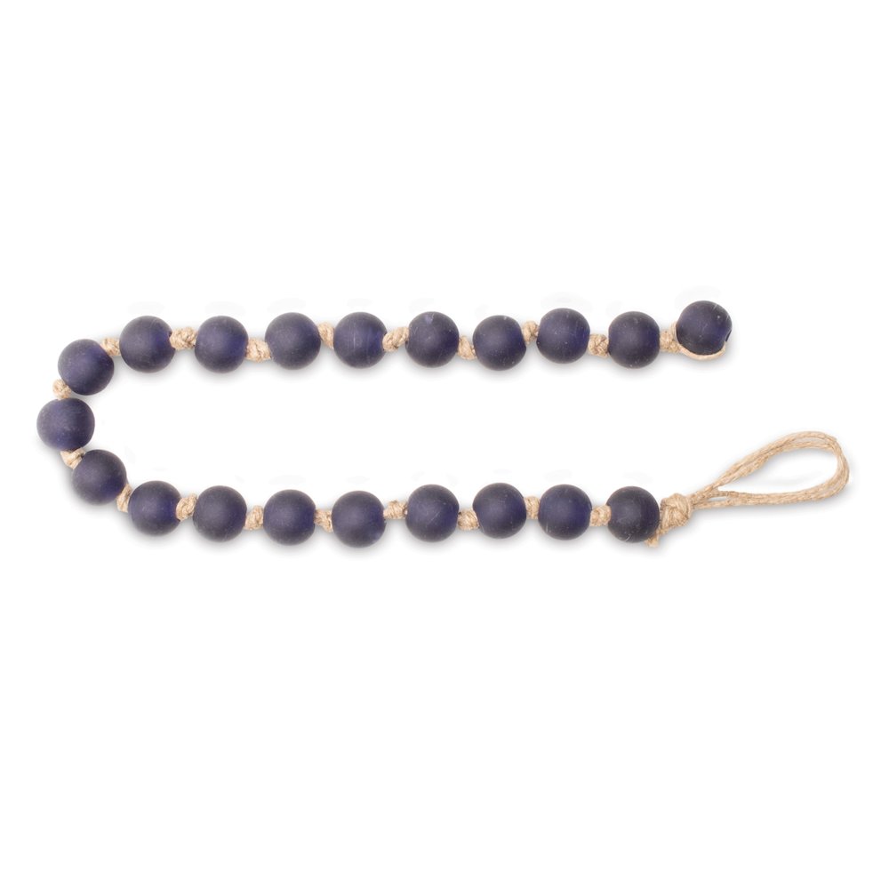 Frosted Glass Bead Garland (Set of 2). Picture 1