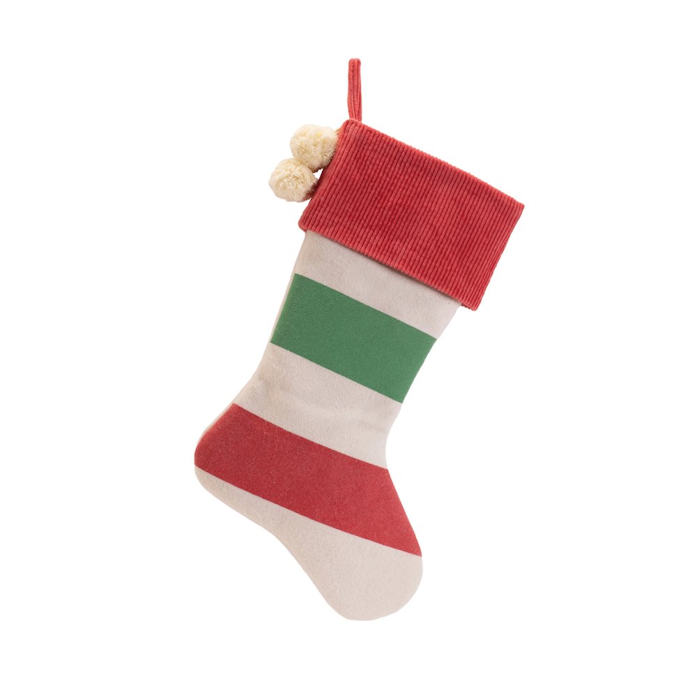 Striped Wool Stocking (Set of 2). Picture 3