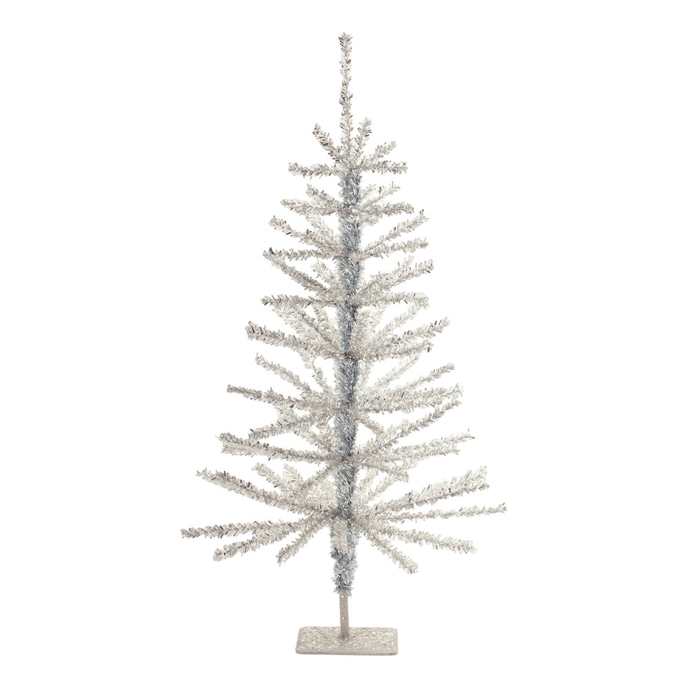 Tinsel Pine Tree (Set of 2). Picture 1