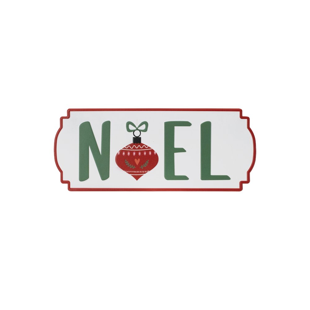Metal Holiday Sentiment Plaque (Set of 3). Picture 4