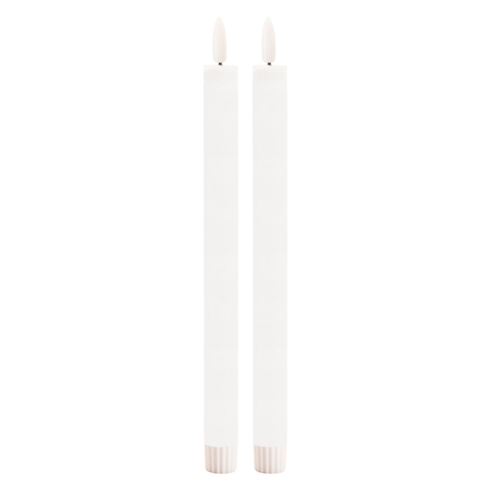 FIA Wick White Taper Candle (Set of 2). Picture 1
